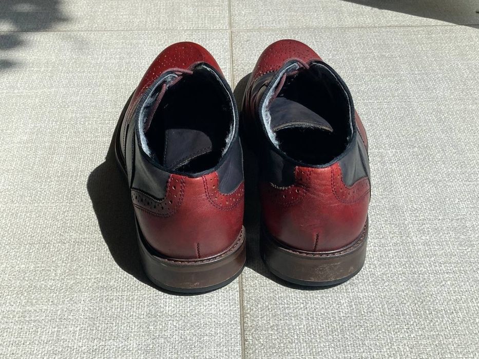 Чоловічі шкіряні туфлі ALDO двоколірні