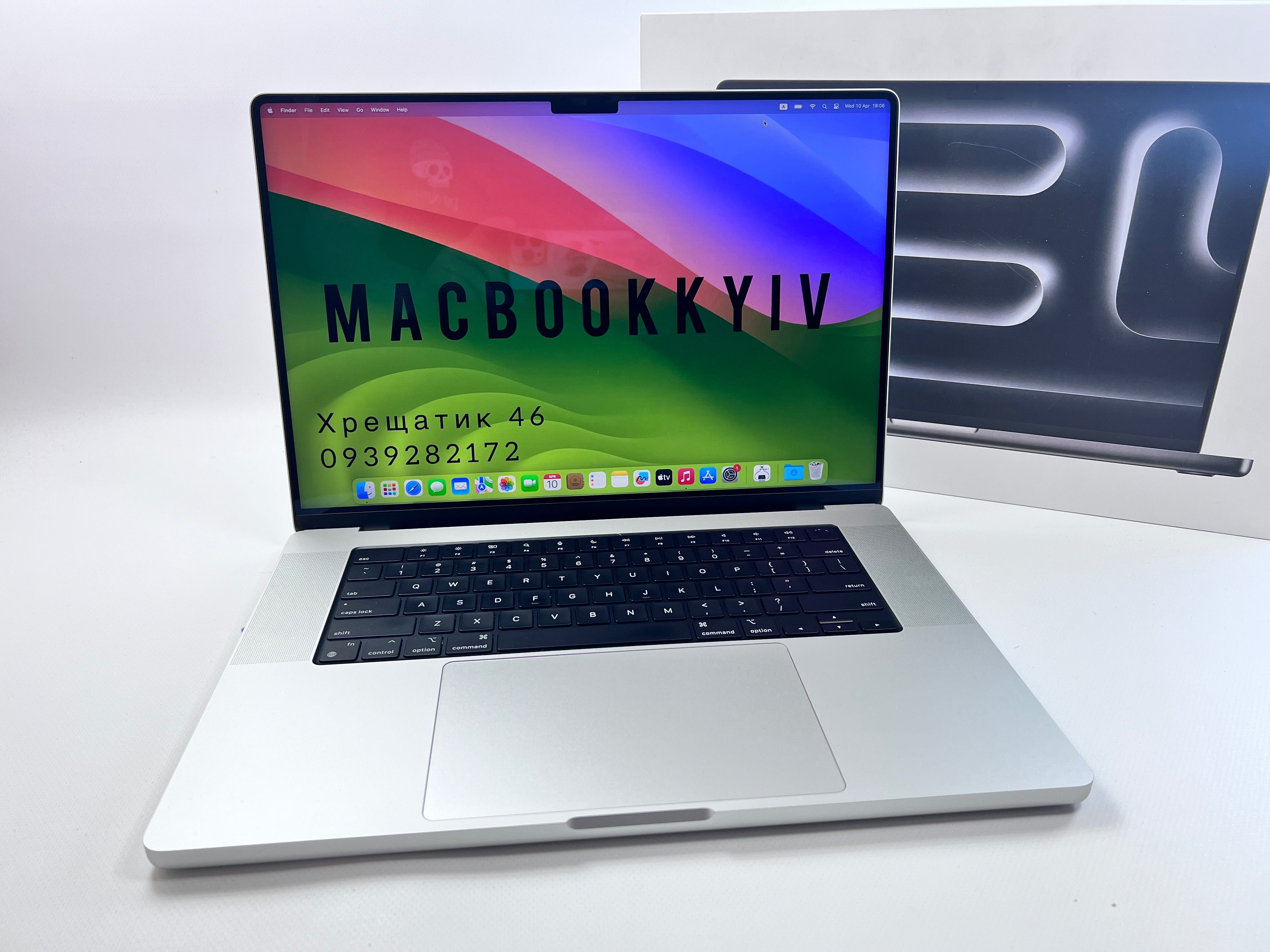 MacBook Pro 16 2021 M1 Pro 16GB RAM 512GB SSD Silver БЕЗ МДМ ГАРАНТІЯ