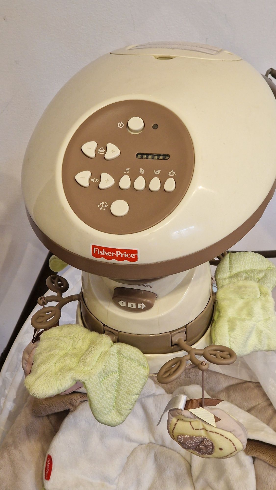 Huśtawka bujadełko dla dziecka Fisher Price Cradle n swing -  bujadło