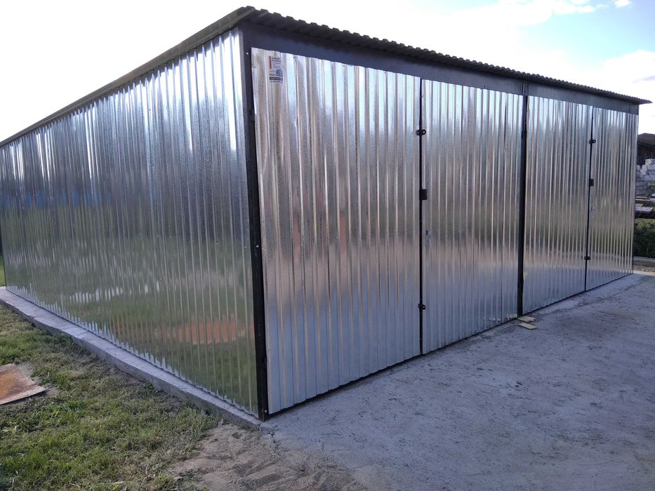 Garaż Ocynkowany Podwójny 6x5