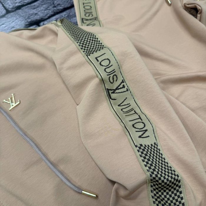 Женское худи LOUIS VUITTON Кофта та замке LV бежевая кофта осень люкс
