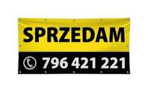 Baner reklamowy m2 TANI MOCNY Warszawa szybki czas realizacji