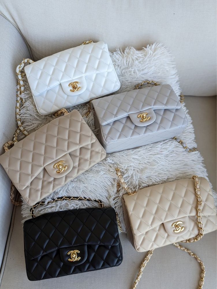 Сумка жіноча Chanel  Classic/сумка біла жіноча/женская сумочка шанель