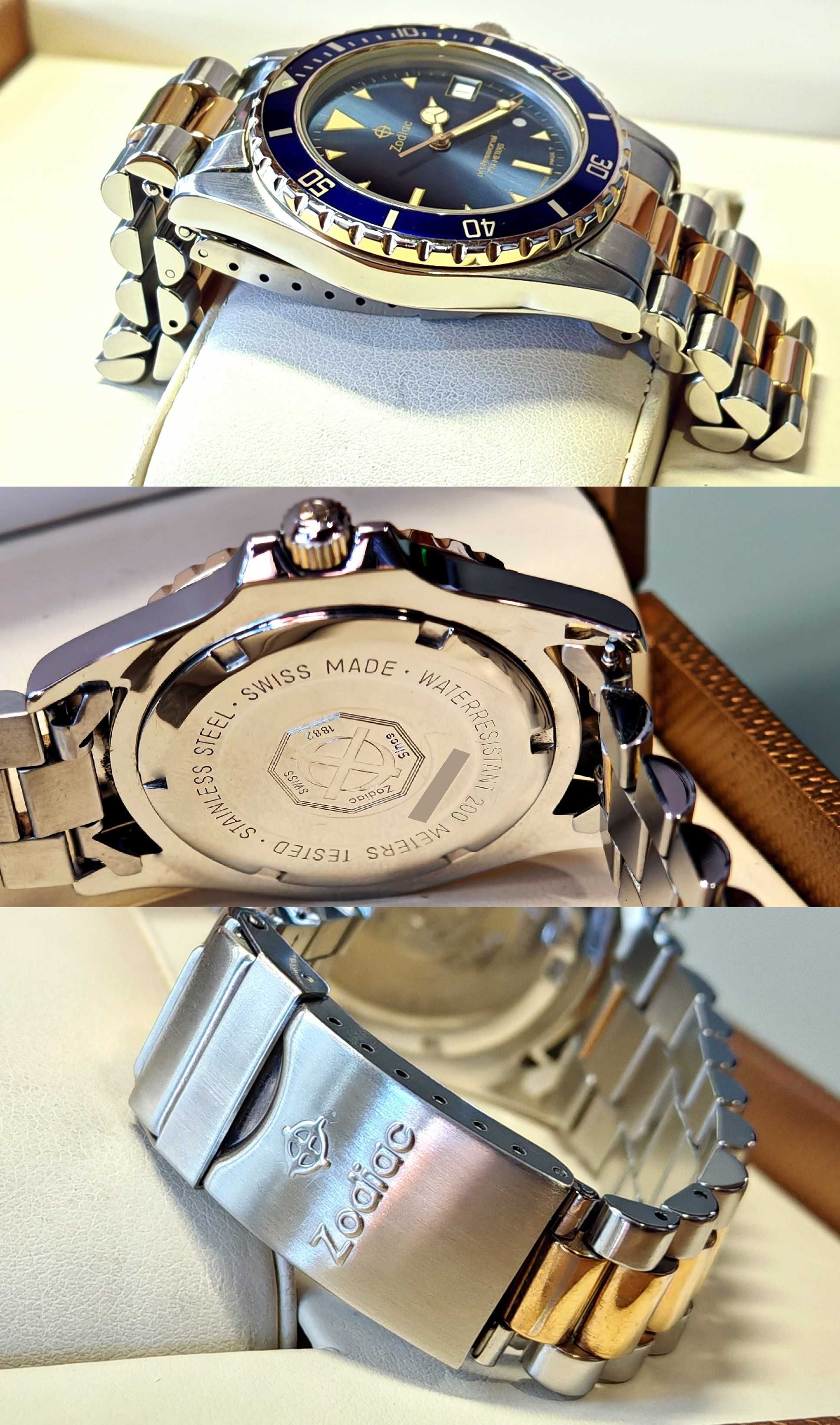Zegarek Zodiac Professional 200M Blue Mariner Diver Sea Wolf S Point