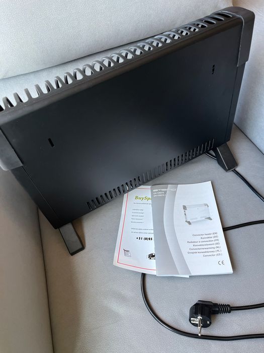 Grzejnik konwektorowy elektryczny 2000W termostat czarny Emerio