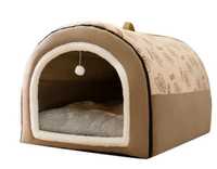 домик лежанка с крышей для собак/кошек