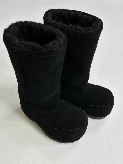 BALENCIAGA ALASKA High Fur Boots black ботинки чоботи чорні сапожки 42