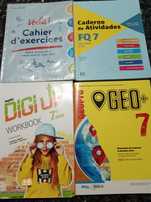 Digiup7, Voilà7, Geo7 e FQ7 cadernos de atividades de atividades
