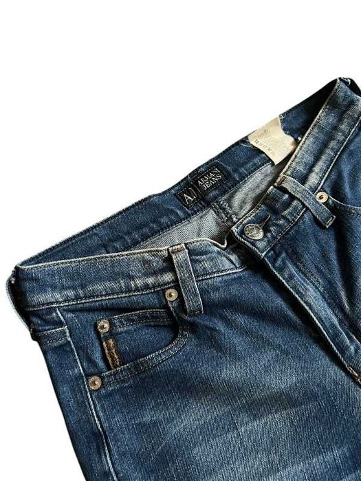 Damskie style dżinsy dzwony trend Armani Jeans szerokie swag y2k M