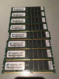 Memoria RAM Corsair PC3200R 8GB total, Dimms de 1GB cada