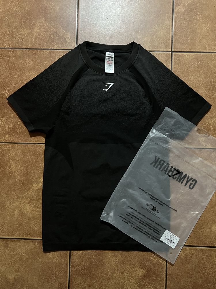 Gymshark Shadow Seamless tshirt koszulka onyx v5