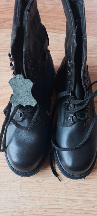 Skórzane TRAPERY GLANY buty obuwie nowe