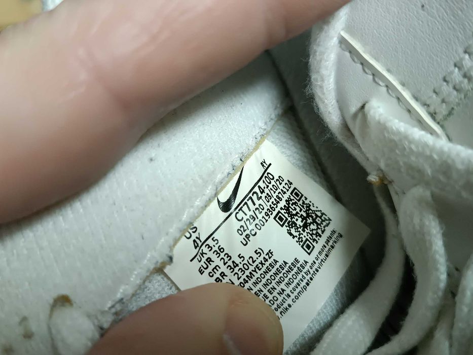 Nike Air Force 1 GS branco tamanho 36