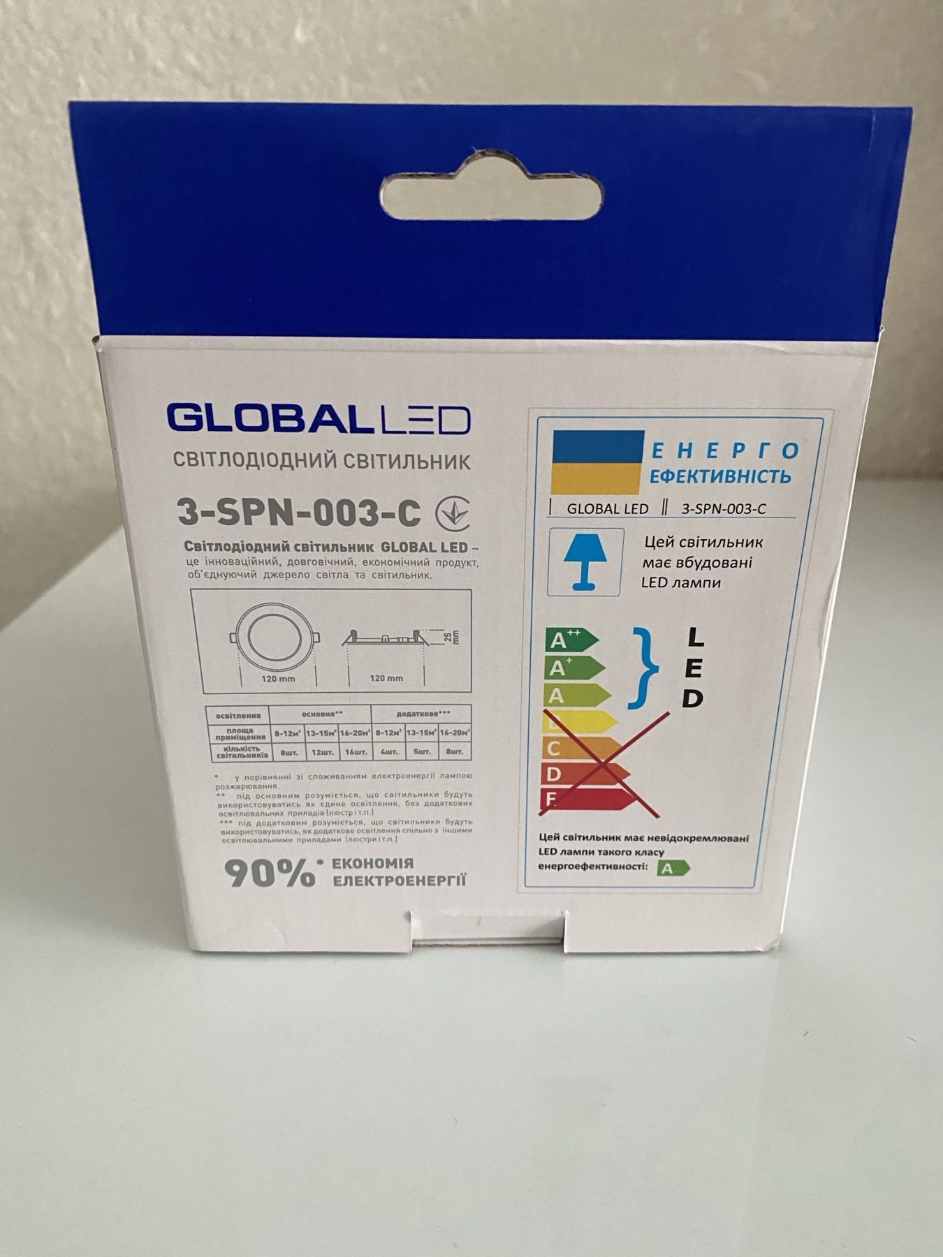 Світлодіодний світильник GlobalLed 6W
