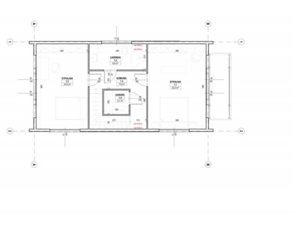 dom szkieletowy stodoła 2 poziomy 140m2 mieszkalny zamknięty 30cm ocp