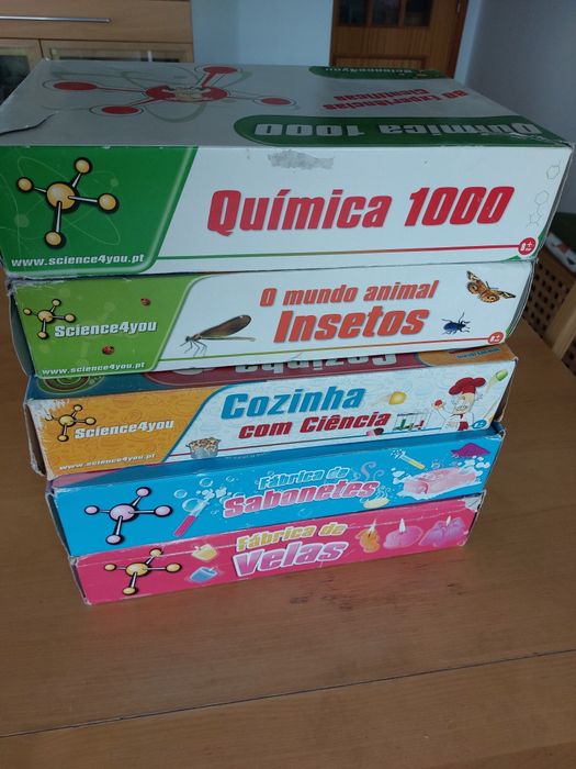Lote de 5 jogos Science4you usados