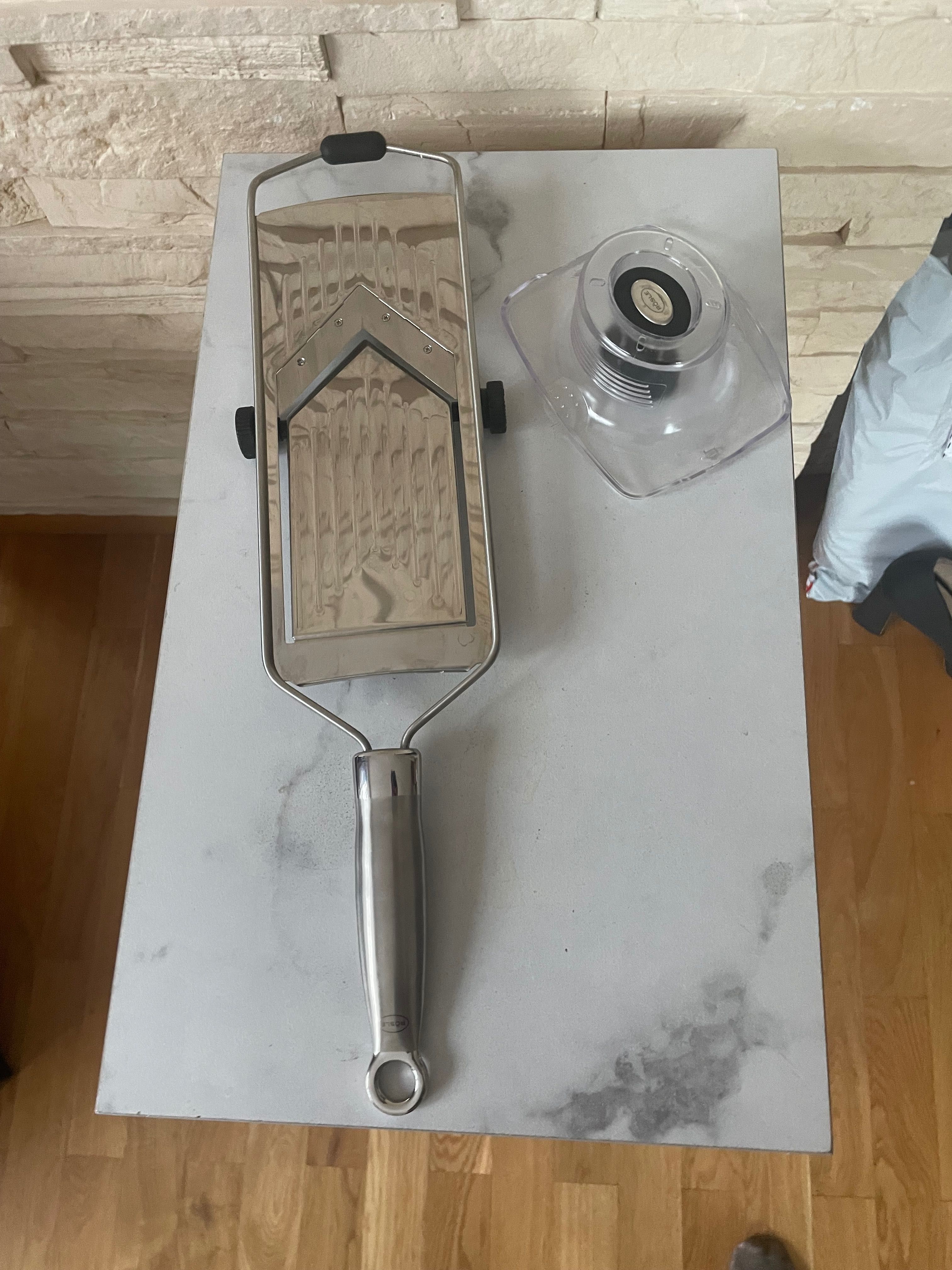 Rösle v slicer regulowany 46 cm stal, krajalnica do warzyw szatkownica