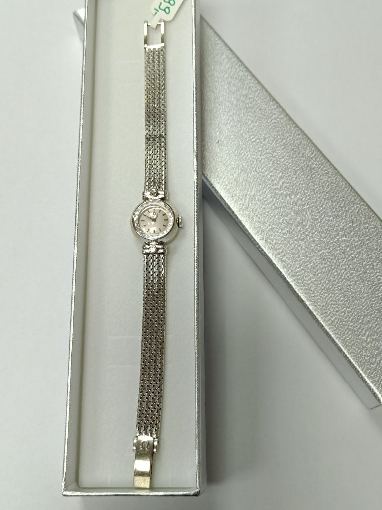 Złoty damski zegarek OMEGA z diamentami, złoto 750 (58M)