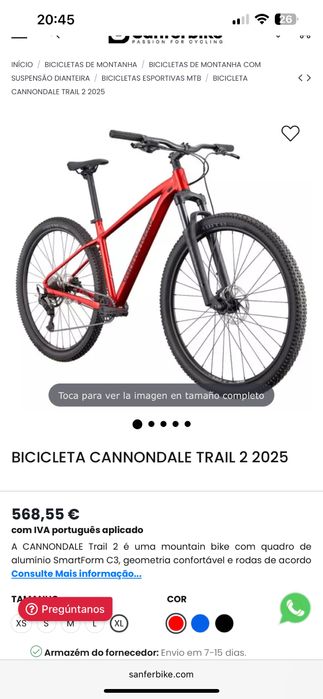 Bicicleta cannondale
