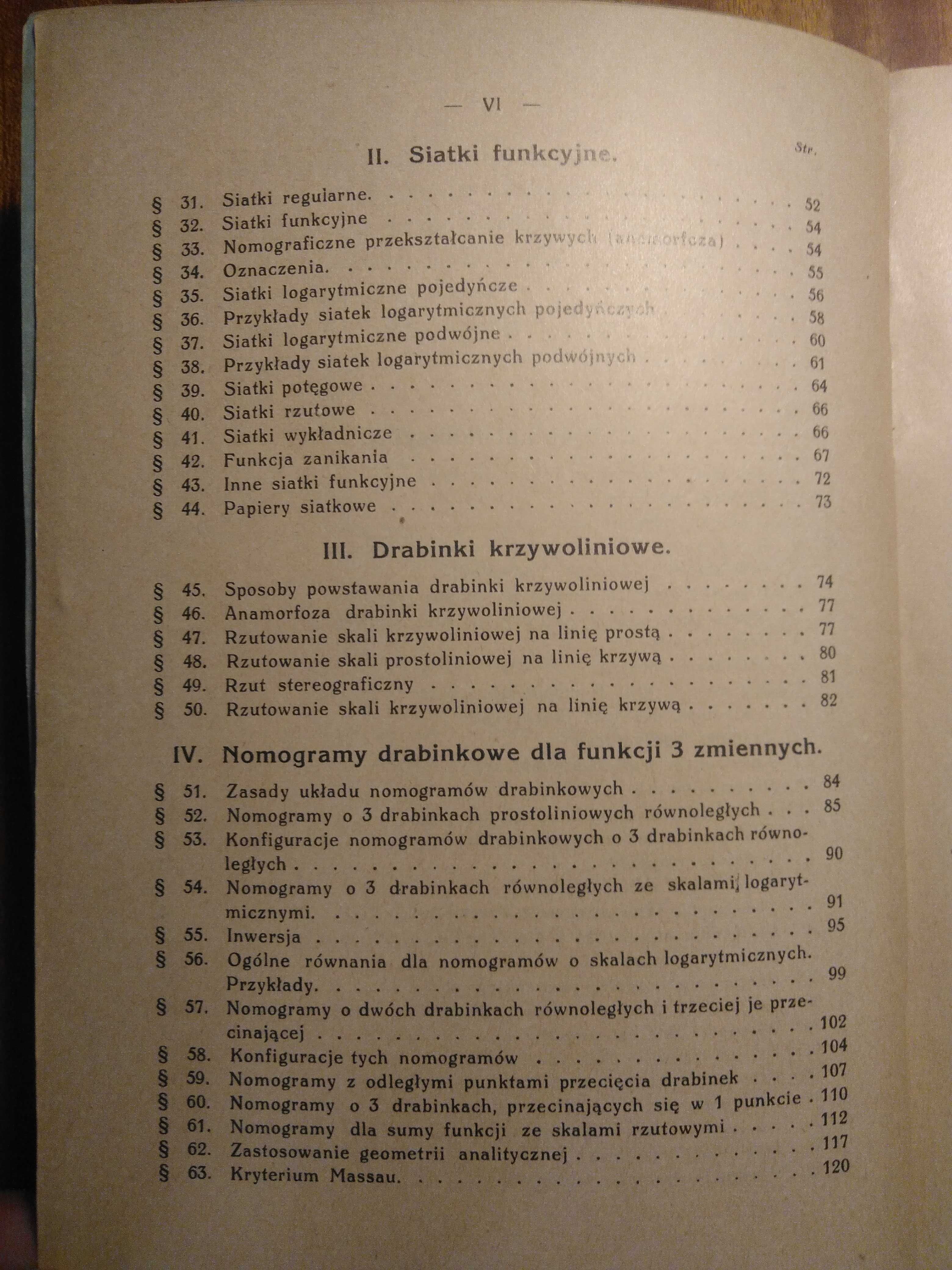 Nomografia - 2 podręczniki - 1937