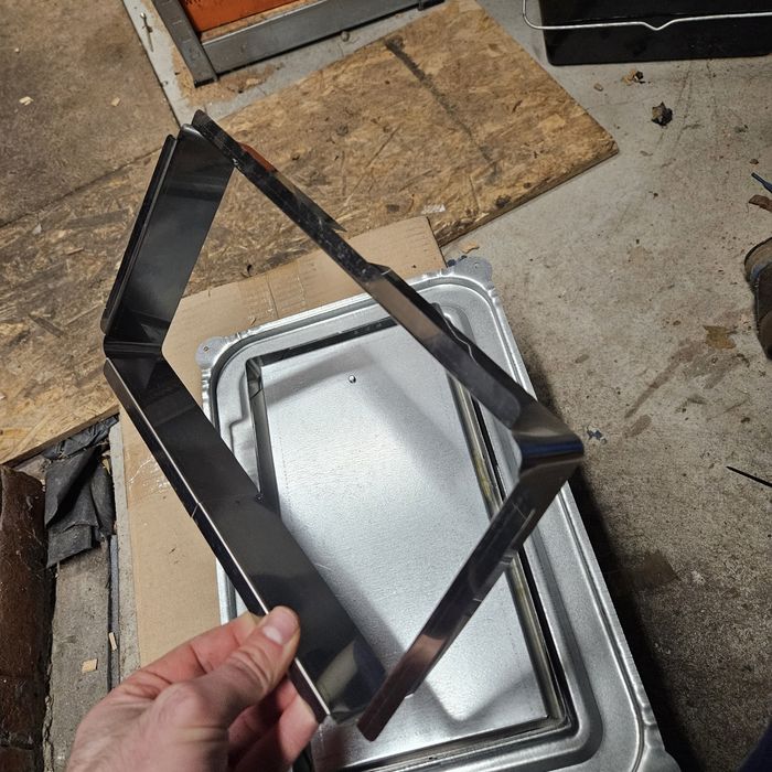 drzwiczki rewizyjne kominowe antywybuchowe ocynkowane + zaślepka