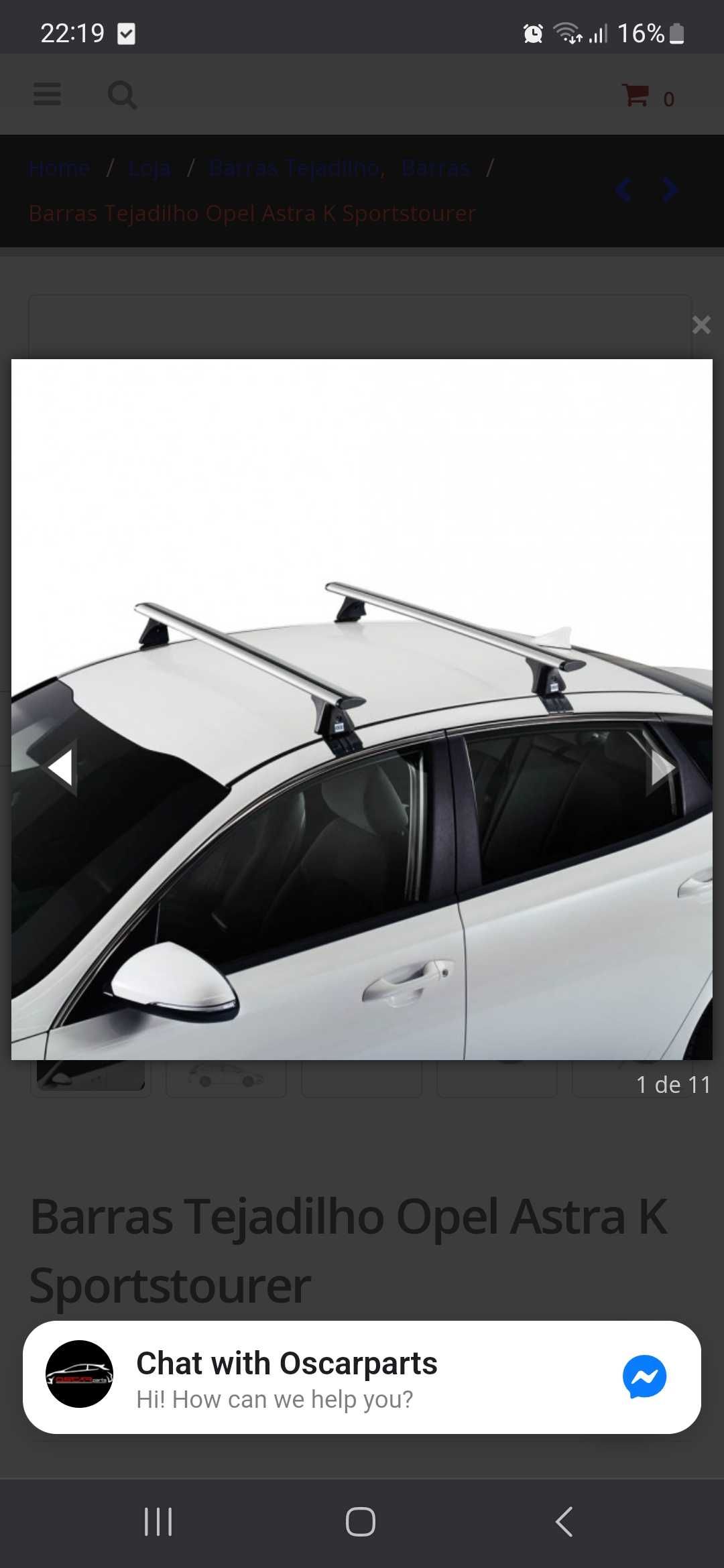 Kit de fixação barras Cruz Airo para Opel Astra k Sports Tourer