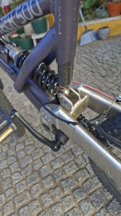 Bike travel downhill