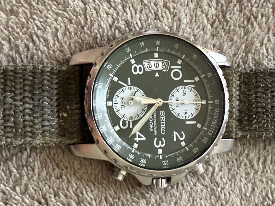 Zegarek Seiko Chronograph 7T94-0AH0 military