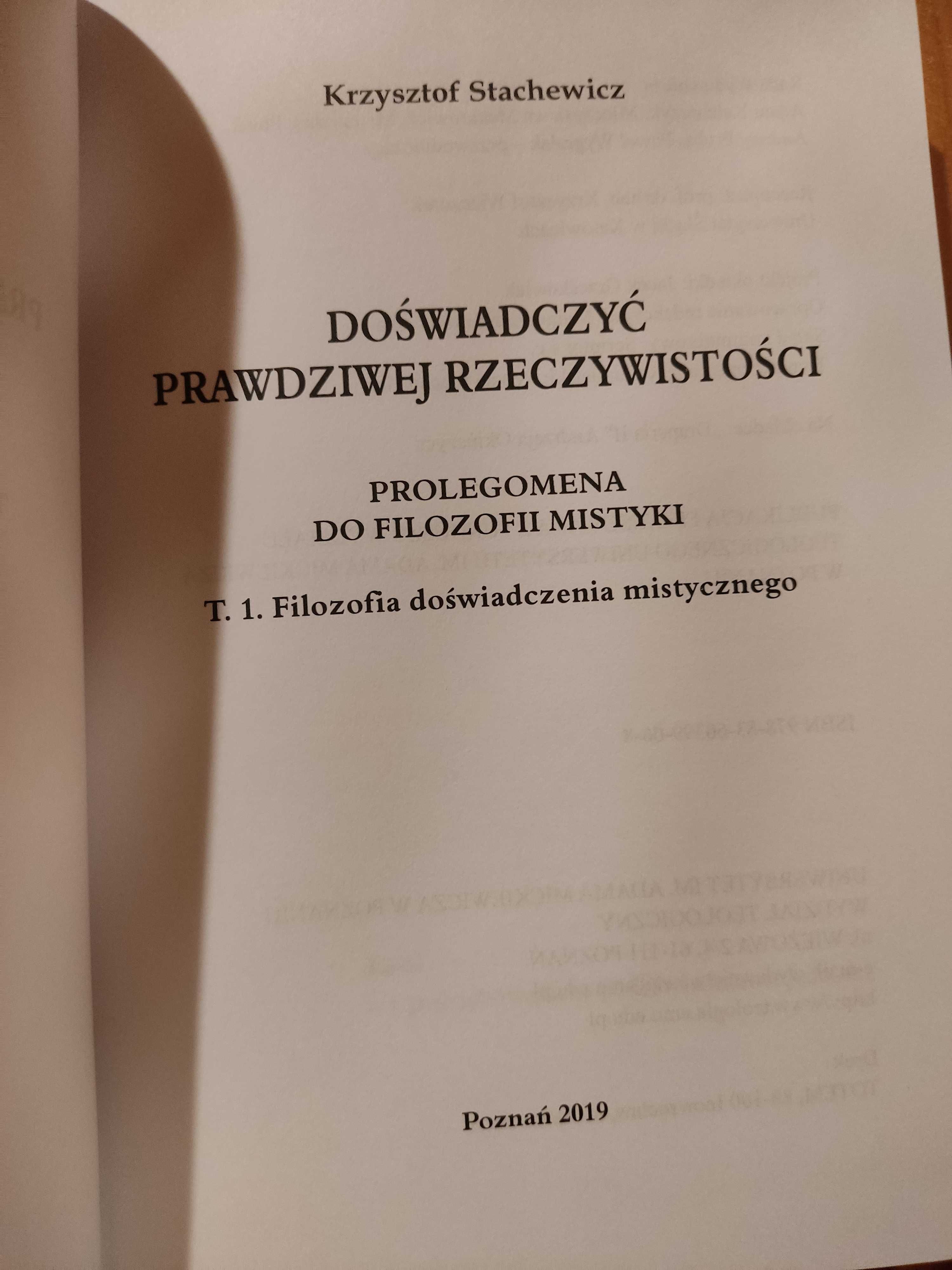 K. Stachewicz Prolegomena do filozofii mistyki