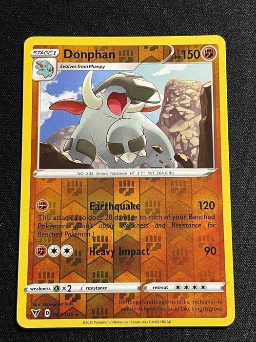 Carta Pokémon Donphan 87/185 Vivid Voltage