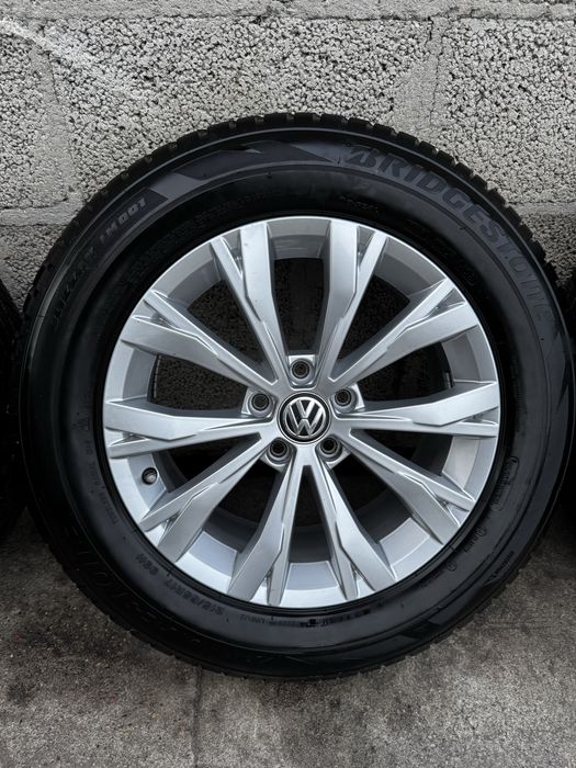 Oryginalne Koła Zimowe R17 5x112 VW Tiguan II kodiaq Opony 215/65/17