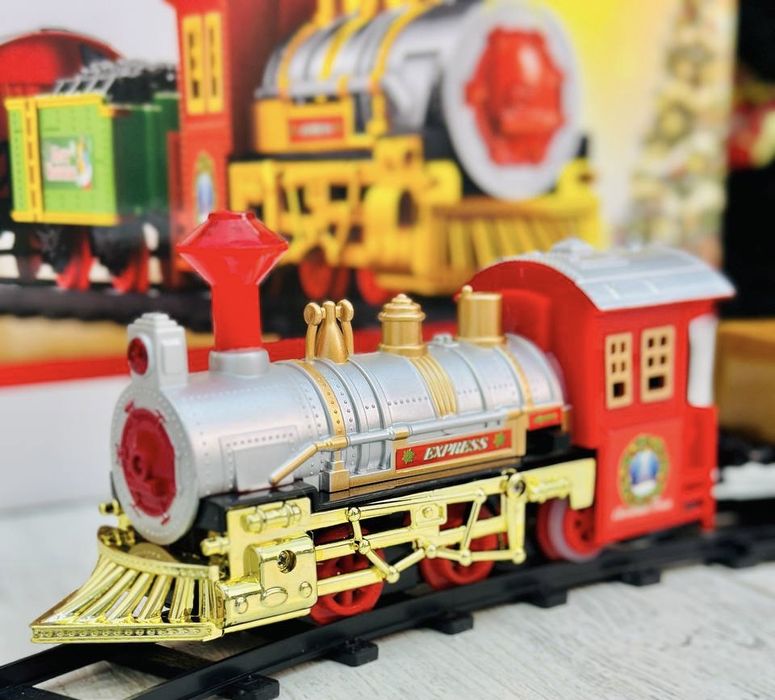 Різдвяний поїзд з музикою новорічна залізниця