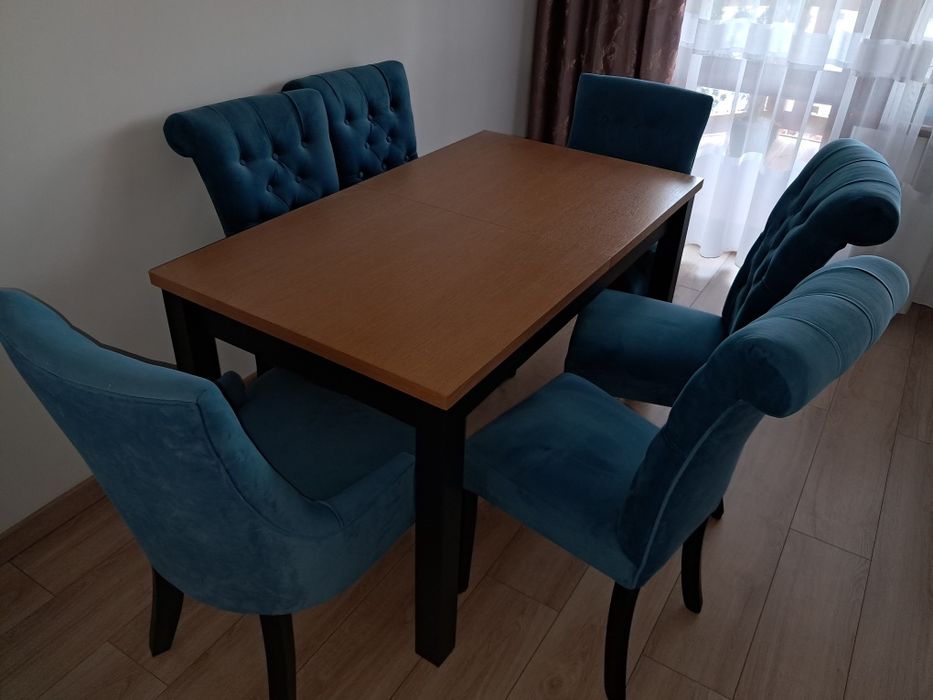 STÓŁ ROZKŁADANY dębowy fornir 140/180x90cm