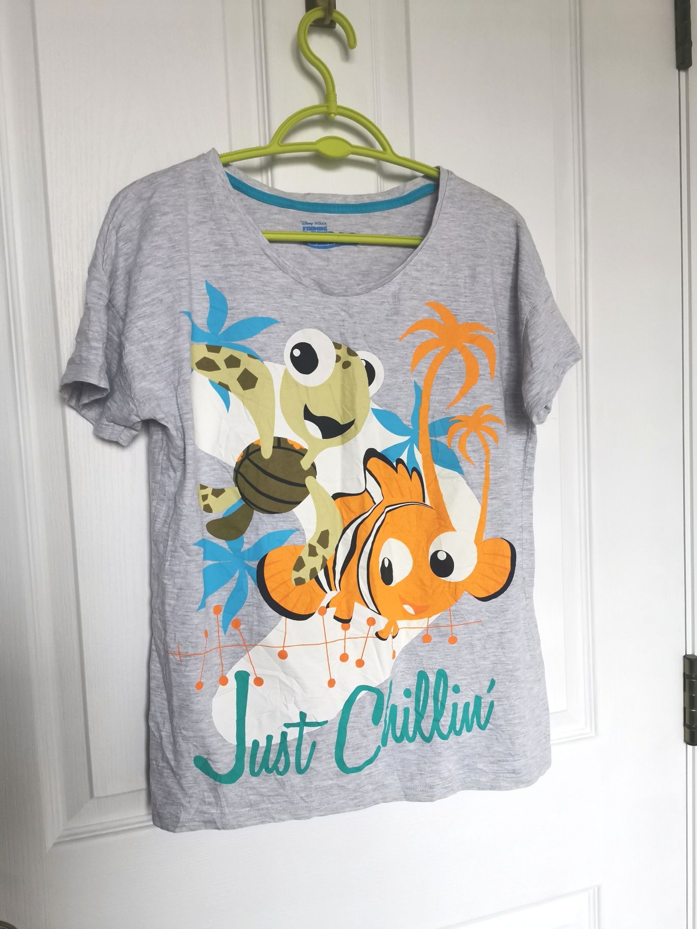 T-shirt szary z Nemo, Disney, rozmiar S-M