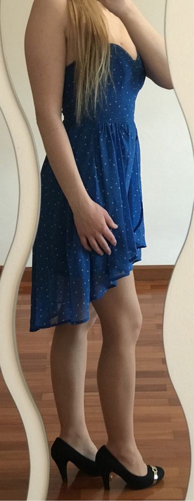 Vestido azul cai cai NOVO