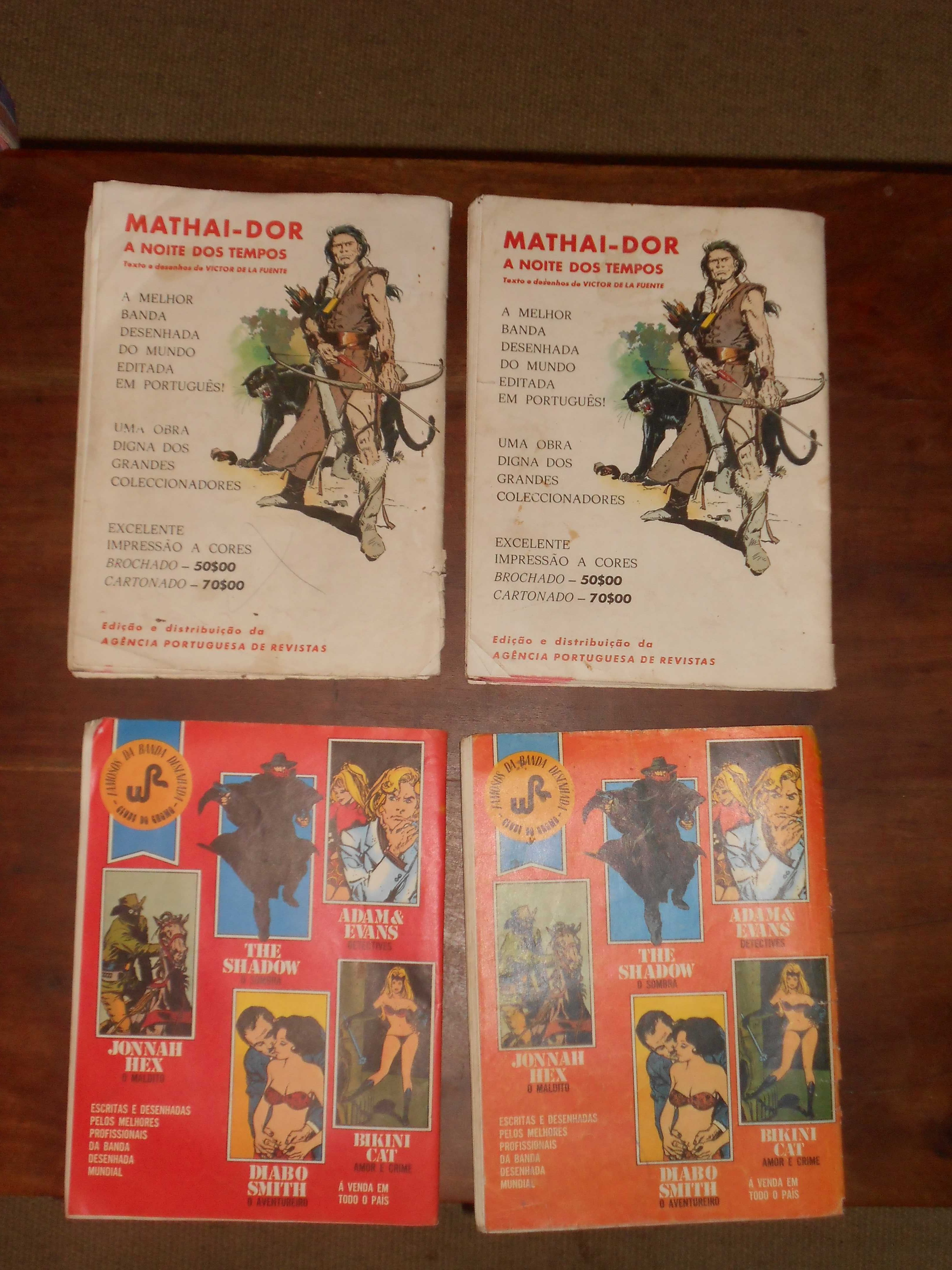 Revistas antigas Jovens Salgari Corsario Negro Shadow Brigada Especial
