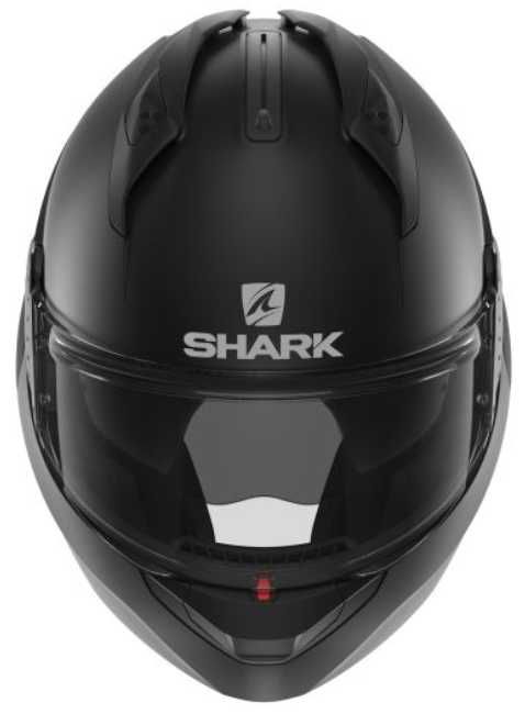 SHARK EVO GT blank czarny mat kask modułowy blenda chopper turystyka