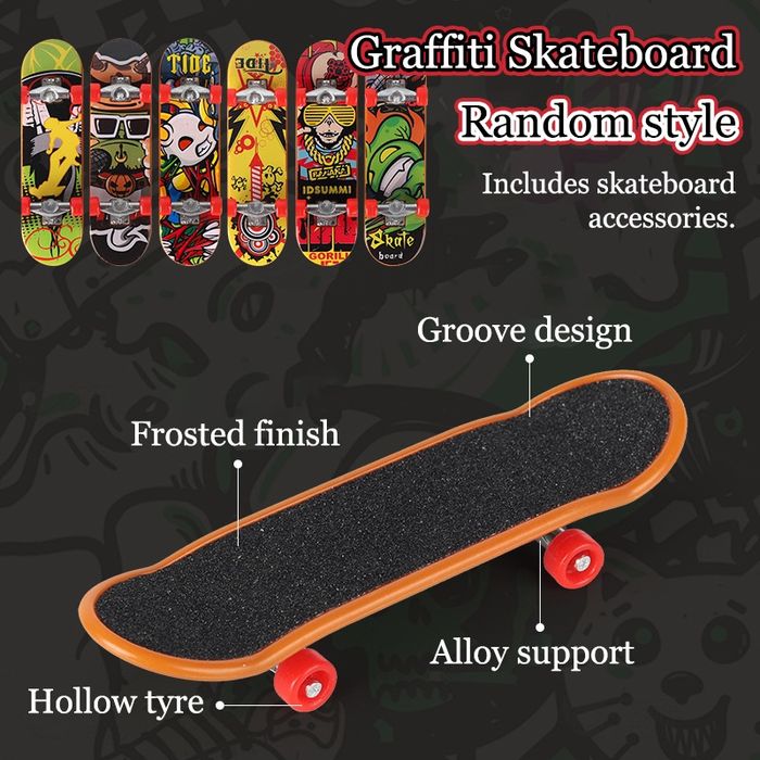 Pista de Skate de dedos com 6 Skates (Artigo Novo)