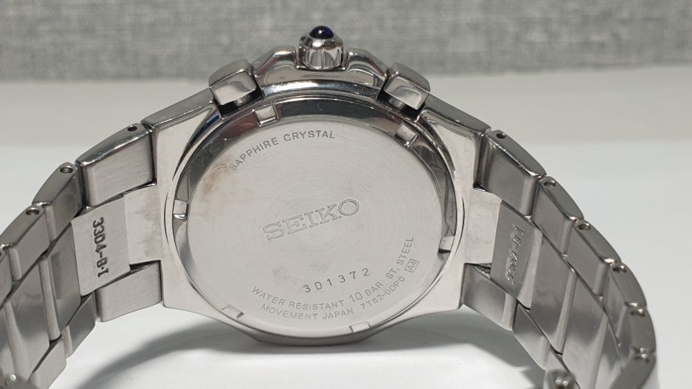 Чоловічий годинник Seiko 7t62-0dp0 Sapphire , Alarm