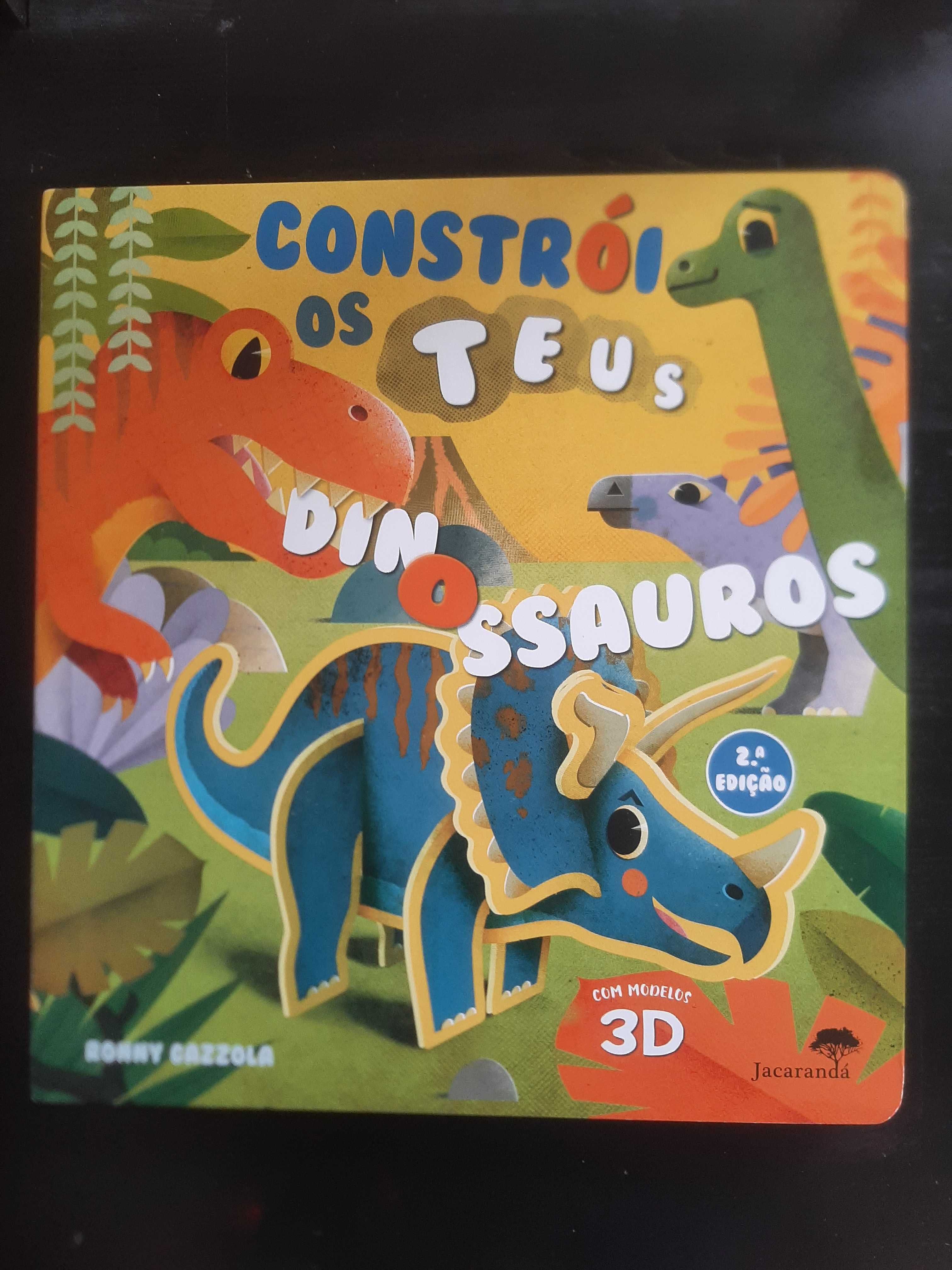 Livro Constrói os teus Dinossauros. Novo