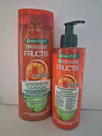 Garnier Fructis Goodbye Damage szampon odbudowujący odzywka 10w1 krem