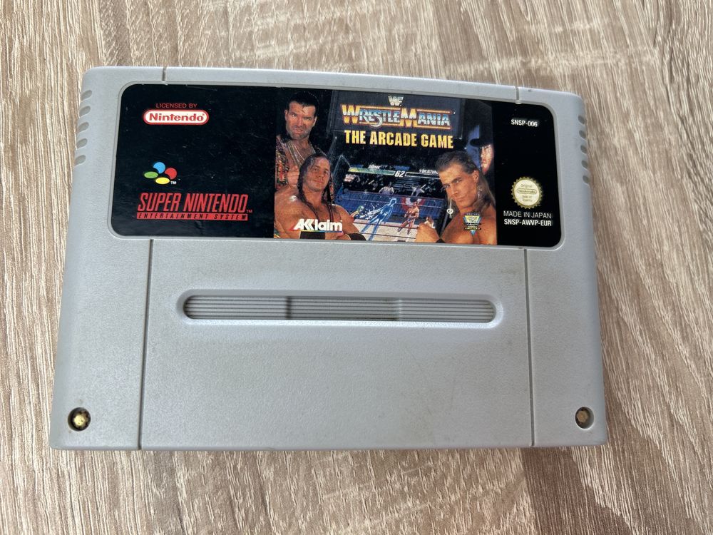 #1047 Wrestle Mania the arcade game gra nintendo super nimtendo