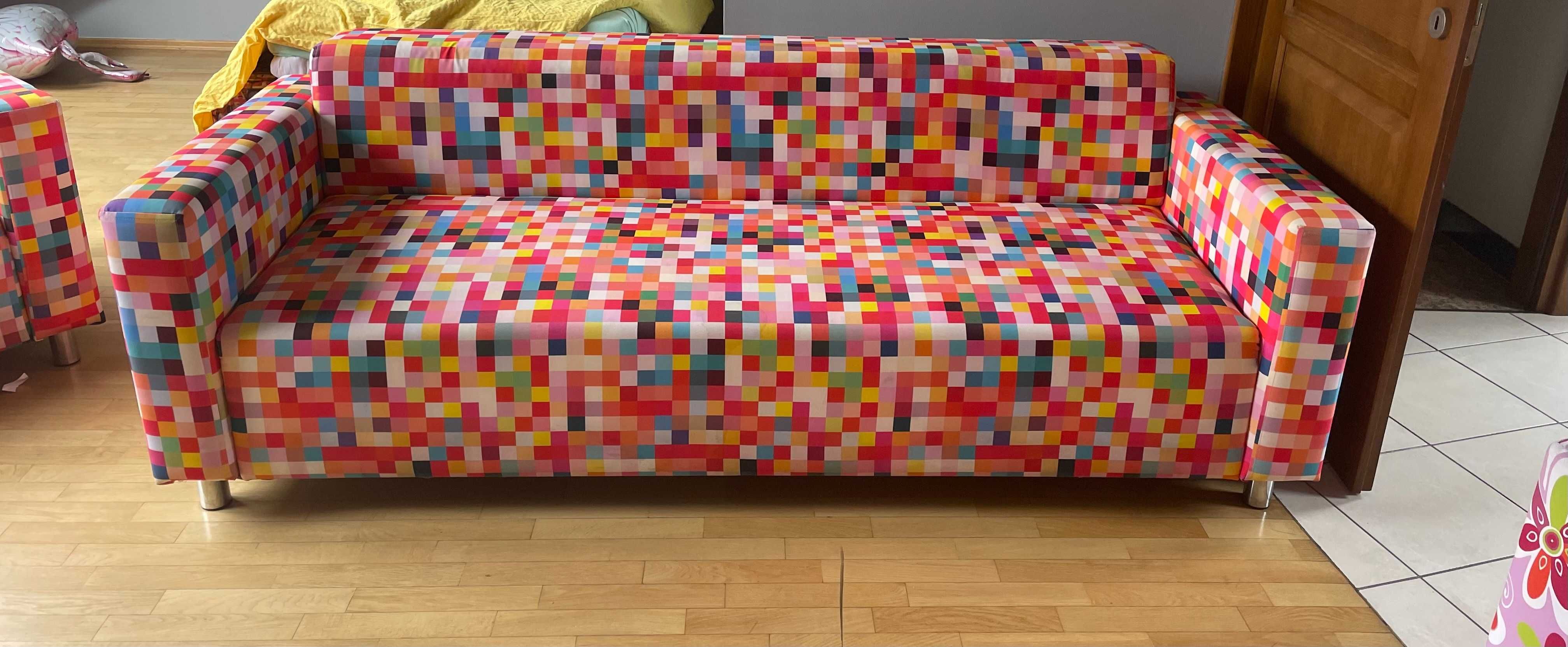 Sofa / Kanapa / Fotel potrójny - Wielokolorowy 205 x 80