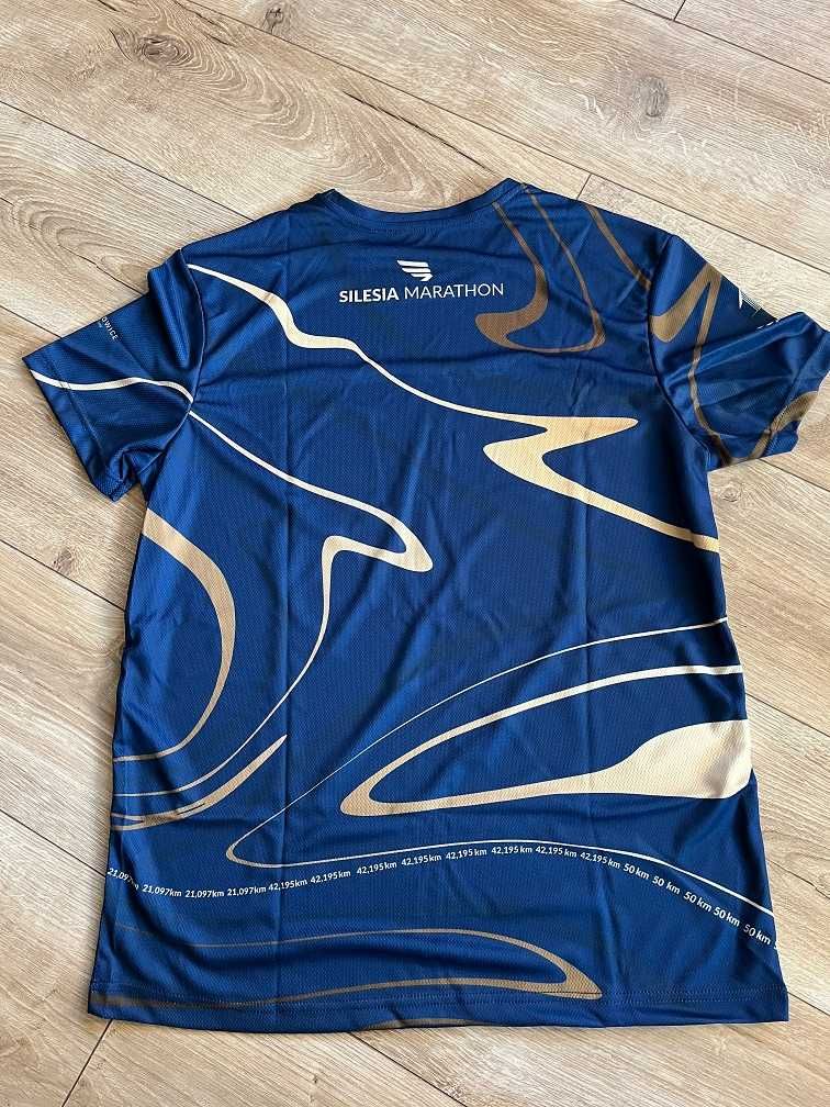 Biegowa koszulka techniczna rozmiar XL z 15 Silesia Maratonu + gratis