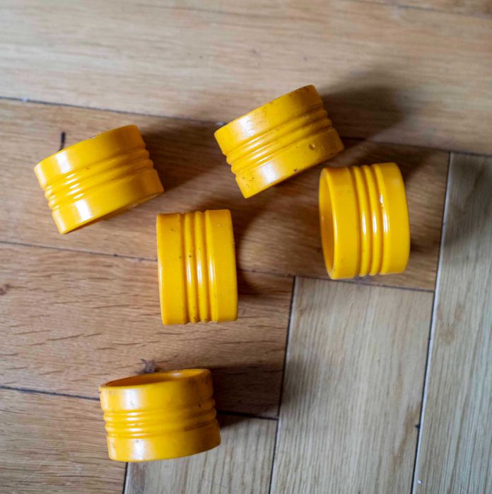 Uchwyt na serwetki serwetnik plastikowy 5 sztuk pierścienie