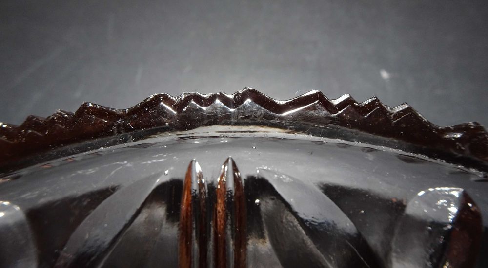 Kryształowy talerz, patera, tortownica, kryształ prl, vintage