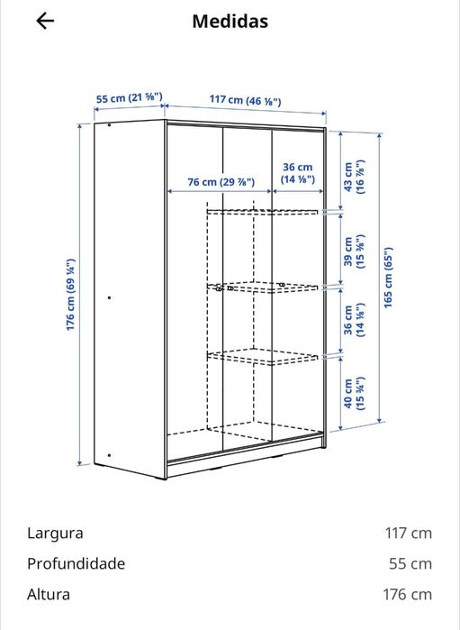 Roupeiro IKEA Kleppstad