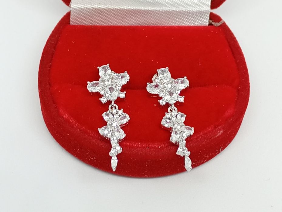 Srebrne kolczyki 3,70g, nowe srebro 925, Komis Tarnów Słoneczna 56c