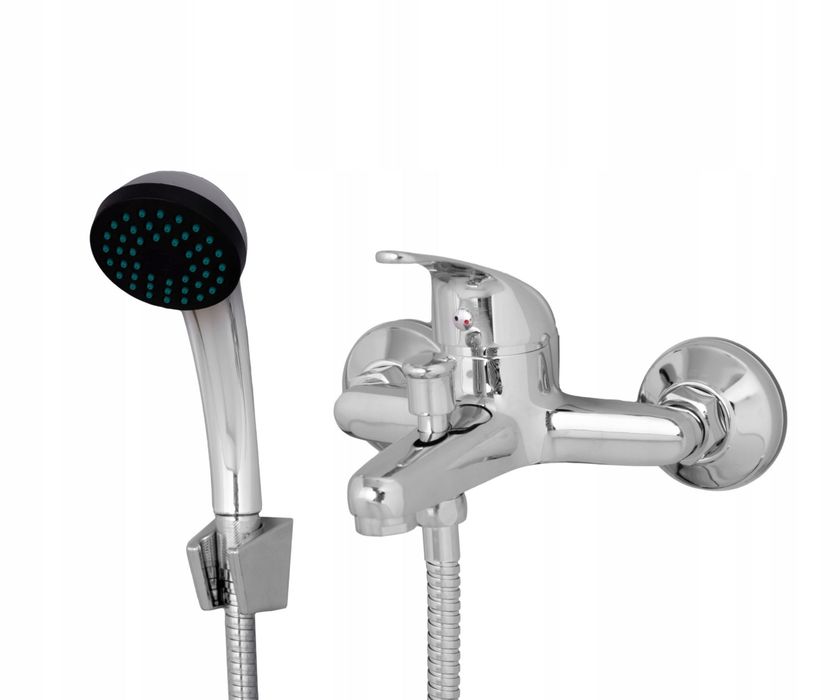 Bateria Wannowa Ścienna Prysznicowa Natryskowa Chrom Kran Do Wanny Hit