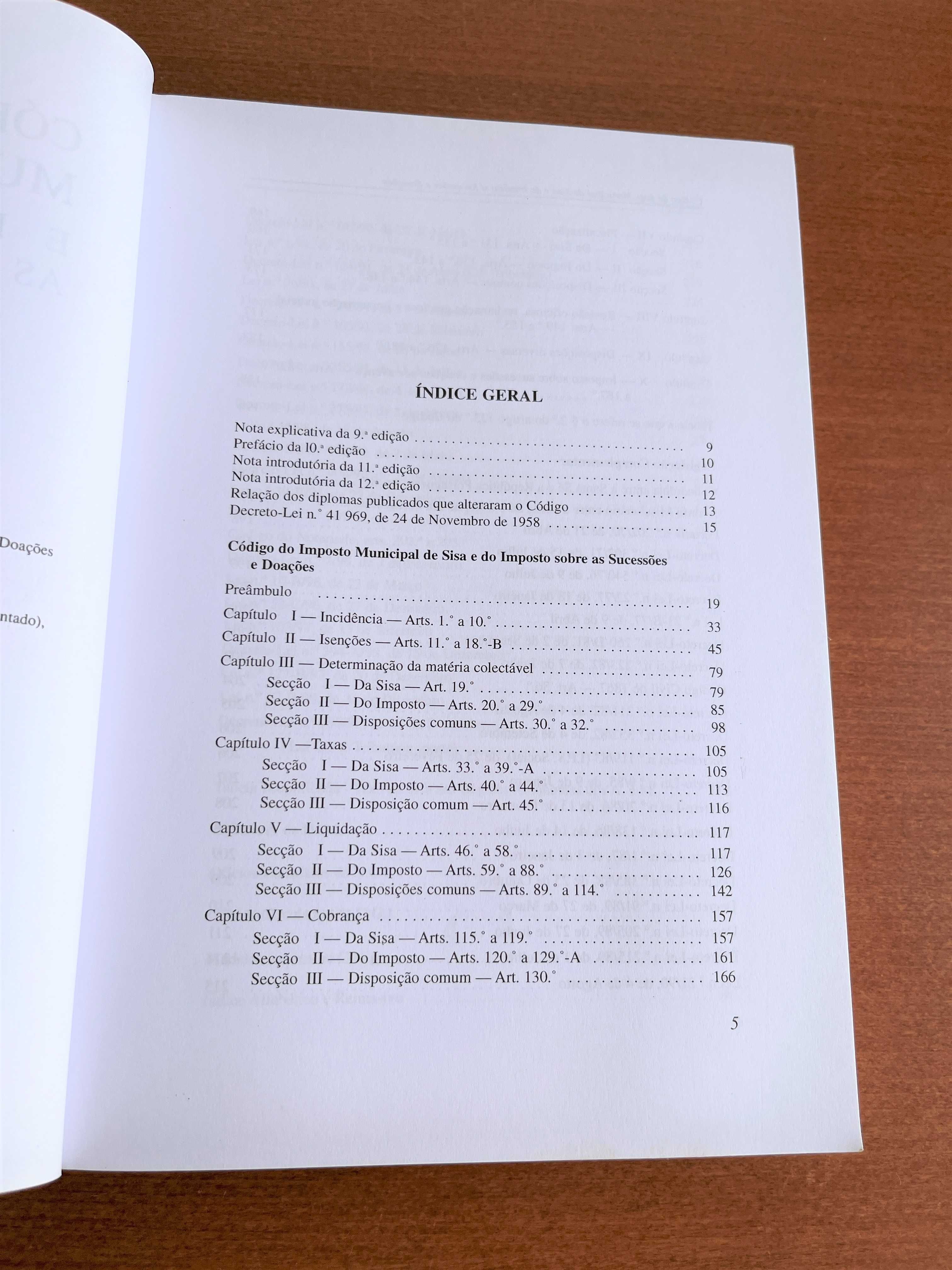Código do Imposto Municipal de SISA e do Imposto sobre as Sucessões
